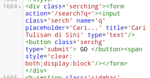 html search box